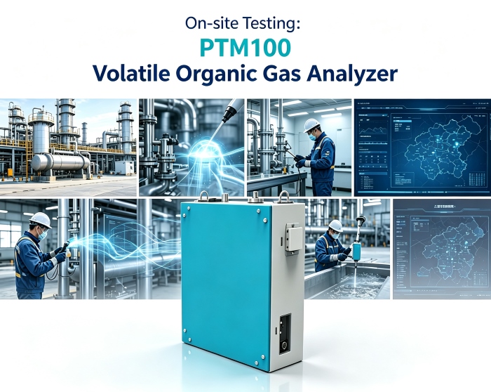 Positus in Praecisa VOC Imperium, PTM100 Volatile Organicum Gas Analyser efficens In-Site Testis Trans Multiplices Scenarios