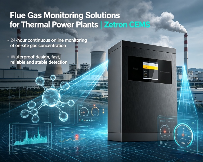Flue Gas Monitoring Solutions for Thermal Power Plants | Zetron CEMS ab Processu Cras ad finem-of-Pipe Emission Obsequium