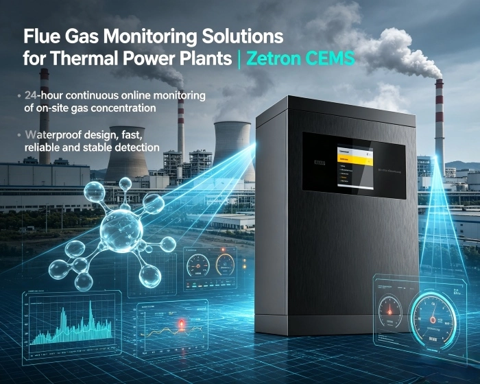 Flue Gas Monitoring Solutions for Thermal Power Plants | Zetron CEMS ab Processu Cras ad finem-of-Pipe Emission Obsequium